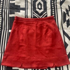 Elegant Red Women's Skirt